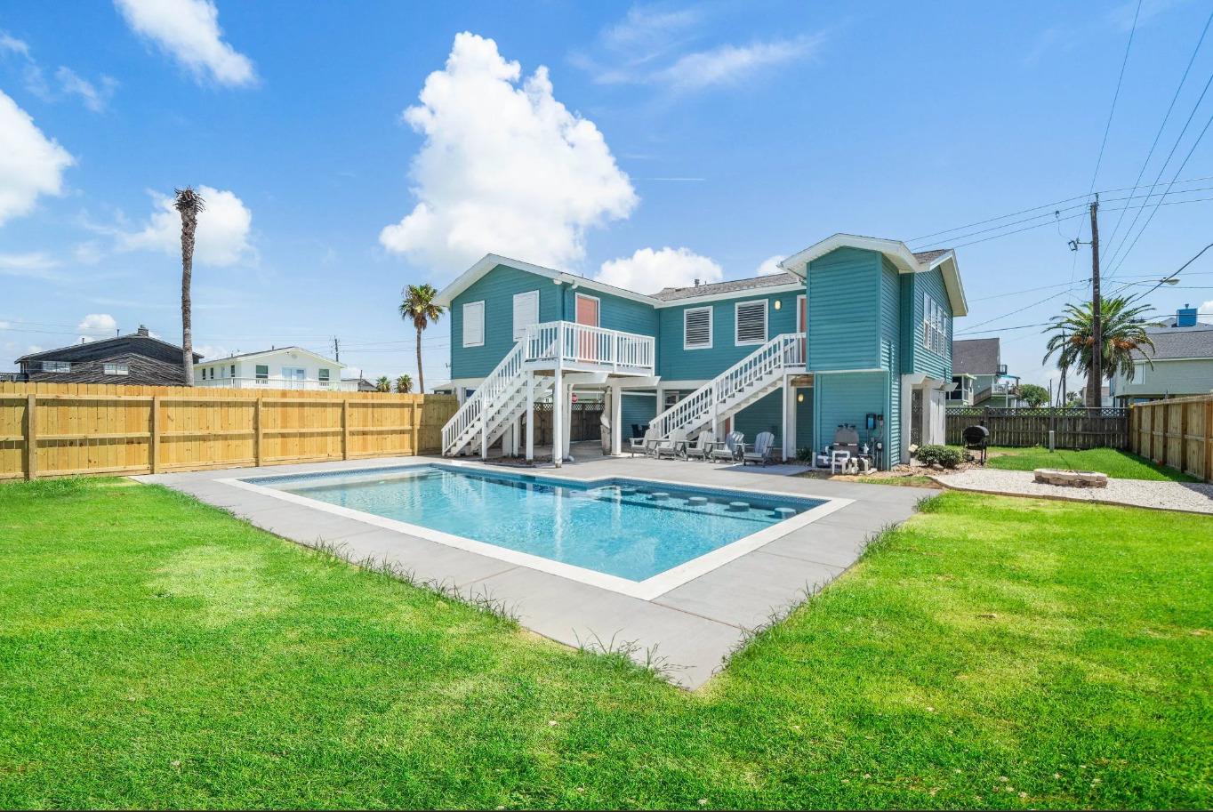 Galveston beach views