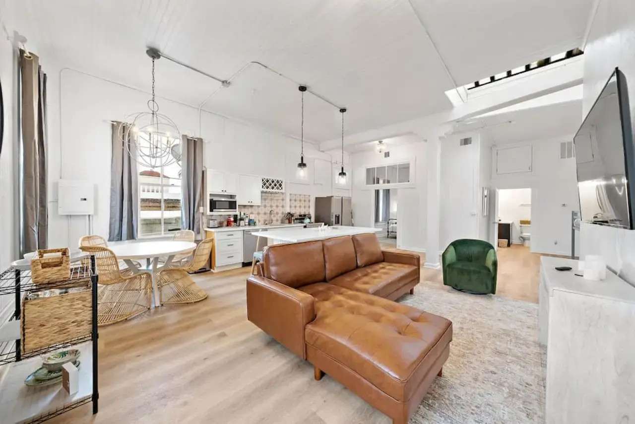 Market Street Loft Living Room | BeachBox