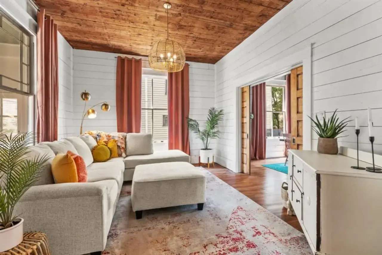 The Pink Door House Living Room | BeachBox