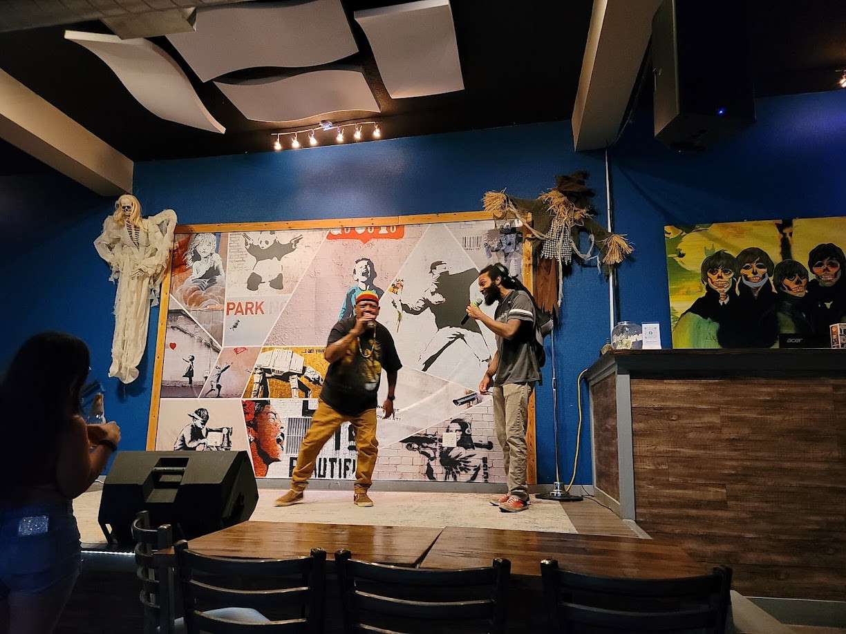 Soundbar interior with stage and seating