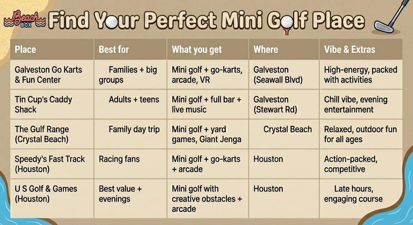 Pick the Perfect Mini Golf Spot for Your Group
