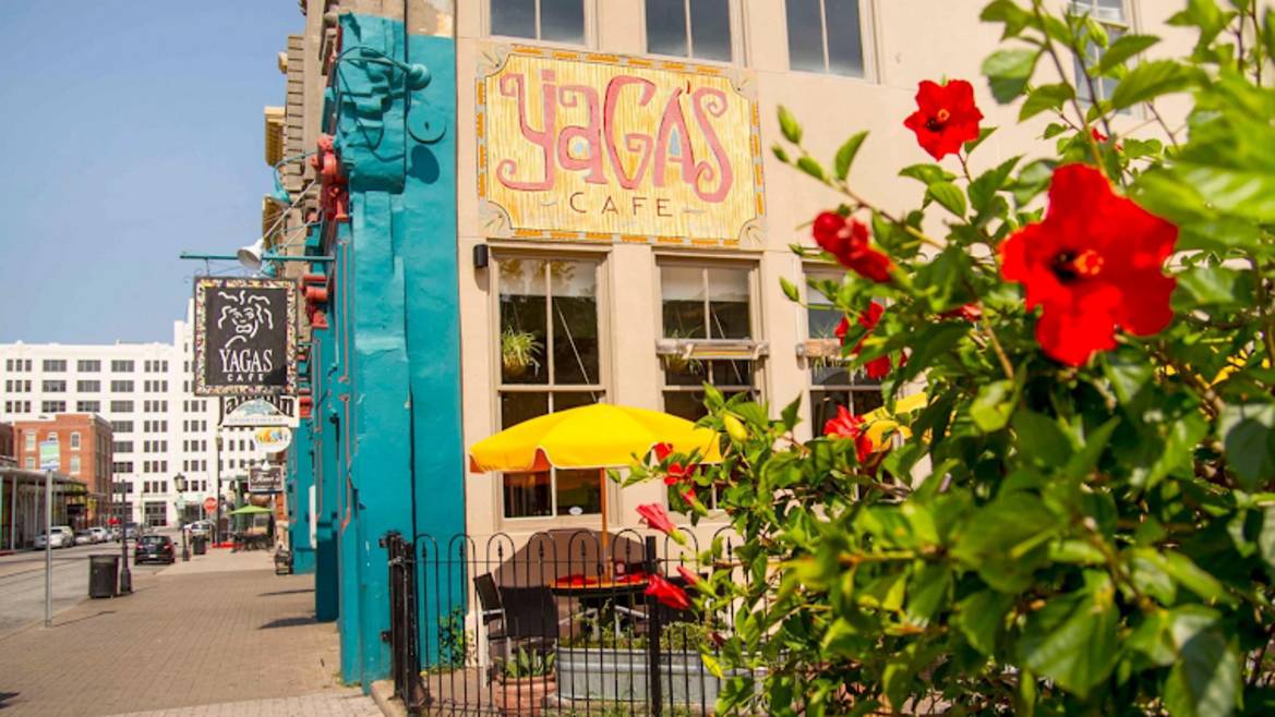 Yaga's Cafe on The Strand in Galveston